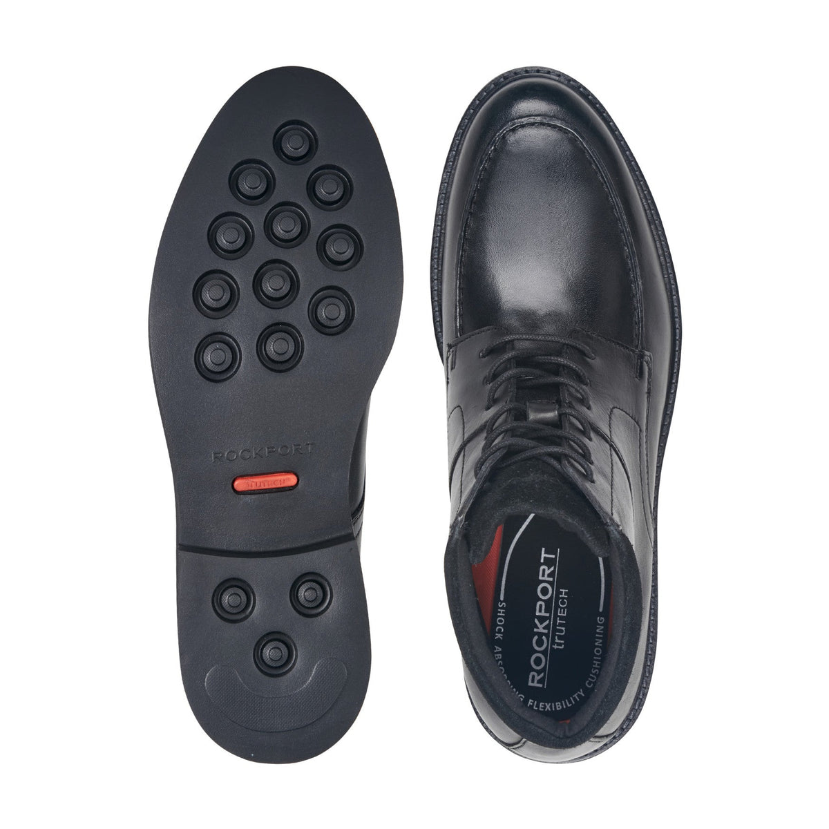 Rockport Everyday | Men Macklin Moc Toe Lace-Up Leather Boots