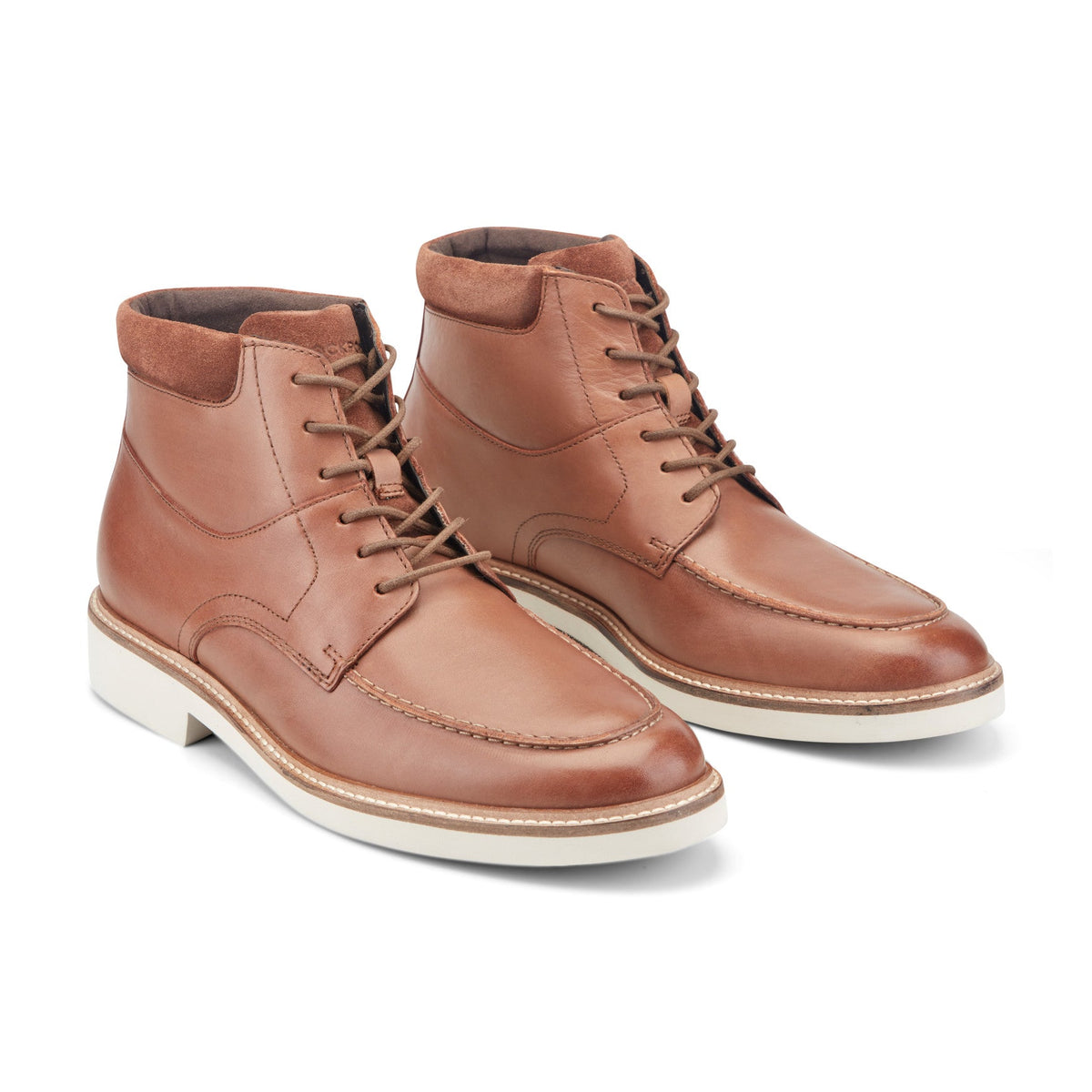 Rockport Featured | Men Macklin Moc Toe Lace-Up Leather Boots