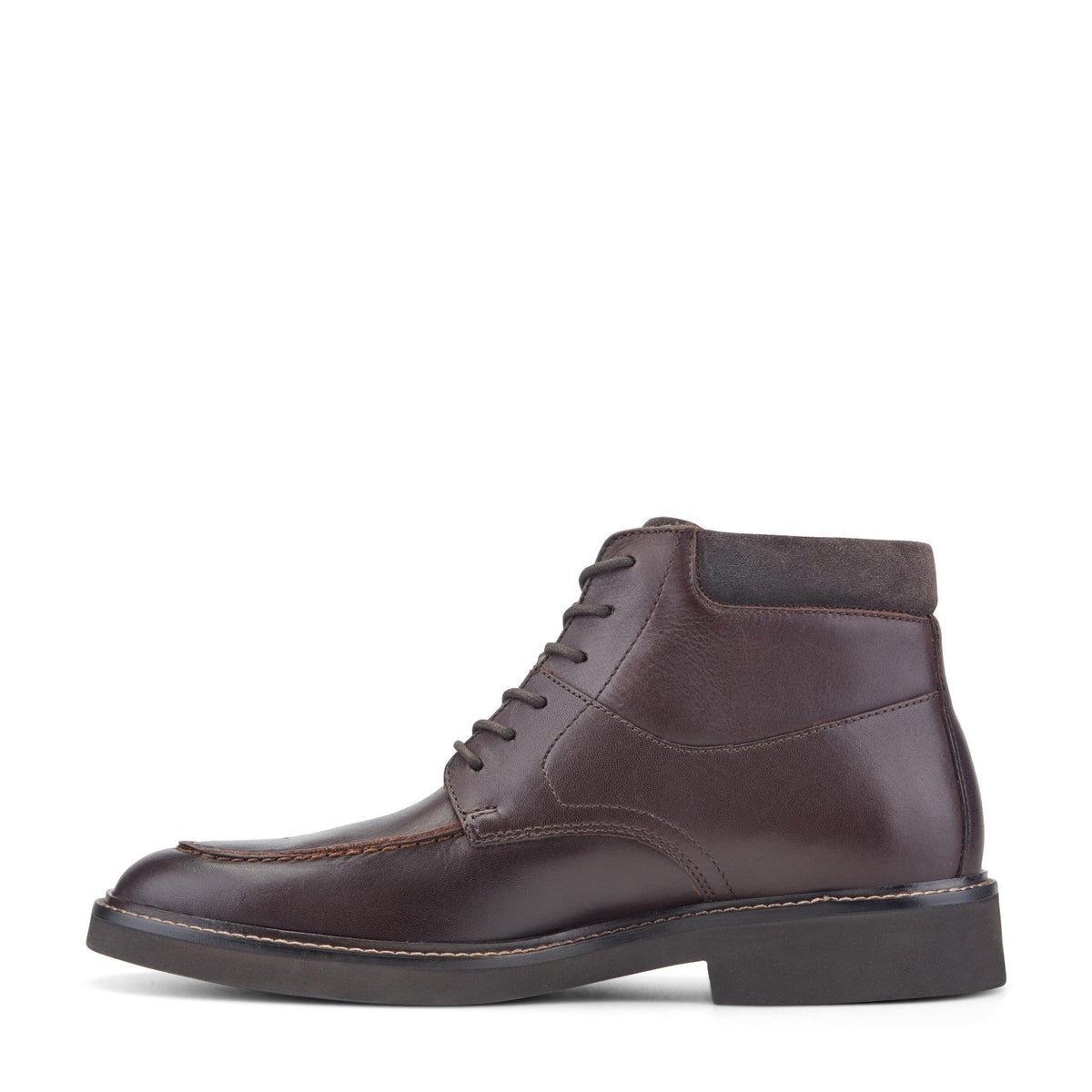 Rockport New | Men Macklin Moc Toe Lace-Up Leather Boots