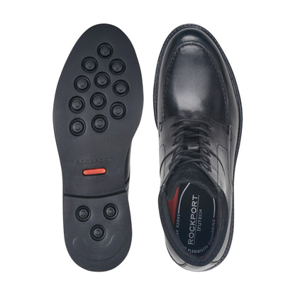 Rockport Smart Buy | Men Macklin Moc Toe Lace-Up Leather Boots