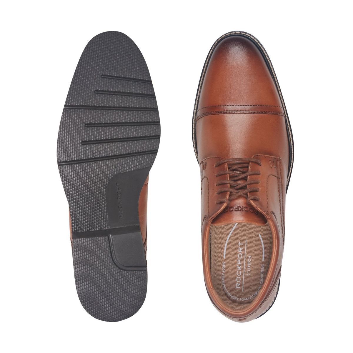 Rockport New | Men Findlay Dress Lace-up Almond Toe Oxfords