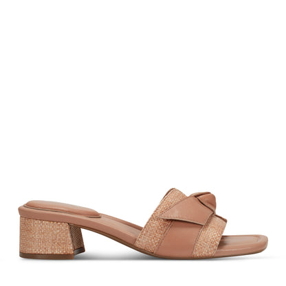 Rockport Latest | Women Carsie Block Heel Square Toe Slip-on Sandals