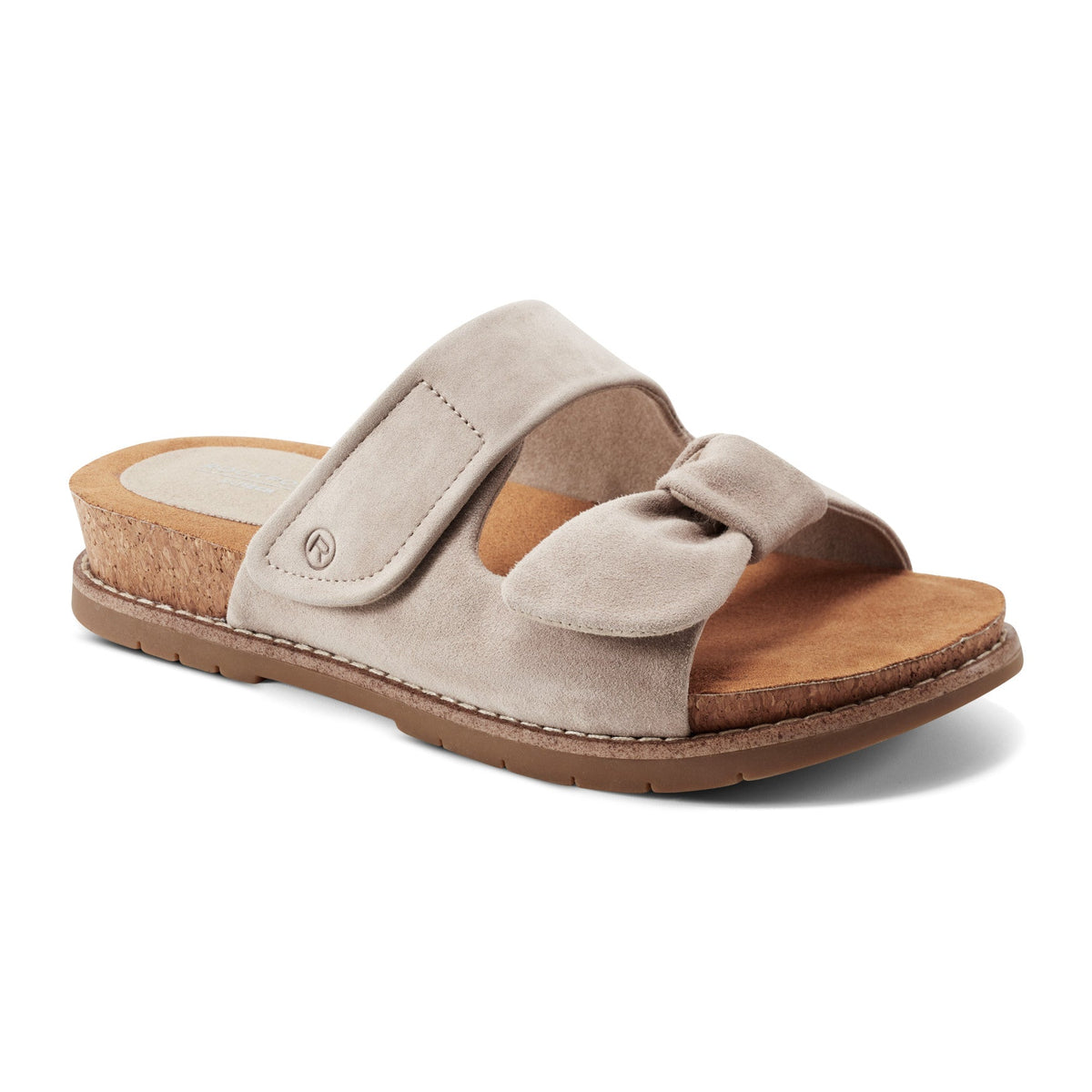 Rockport Discount | Women Zova Slip-on Open Toe Flat Casual Sandals
