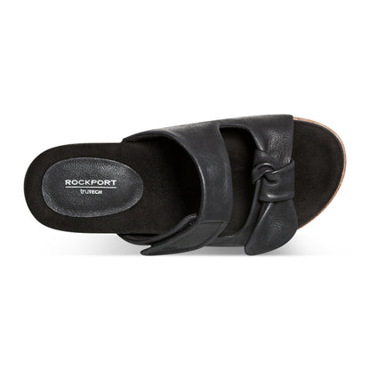 Rockport Deals | Women Zova Slip-on Open Toe Flat Casual Sandals