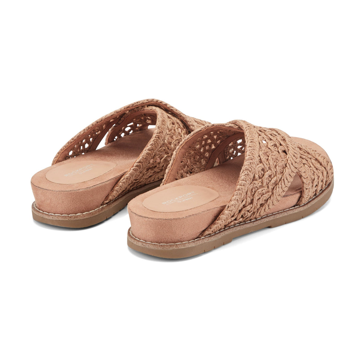 Rockport Latest | Women Zora Open Toe Slip-on Flat Casual Sandals