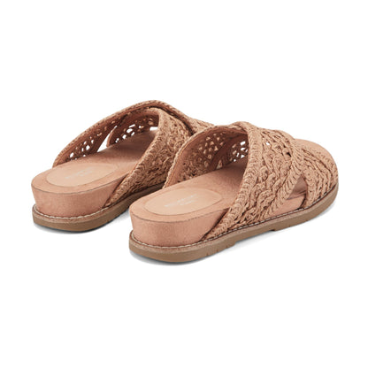 Rockport Latest | Women Zora Open Toe Slip-on Flat Casual Sandals