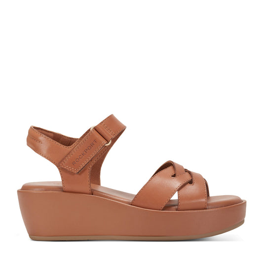 Rockport Featured | Women Amira Strappy Open Toe Casual Wedge Sandals