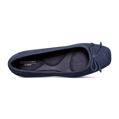 Rockport Popular | Women Sadie Square Toe Slip-on Ballet Dress Flats
